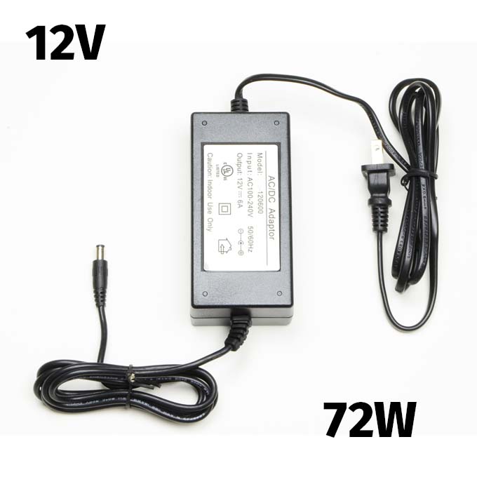 12V 72W Plug-In Adapter 