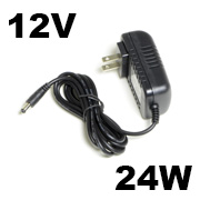 12V 24W Plug-and-Play Adapter for LED Strips