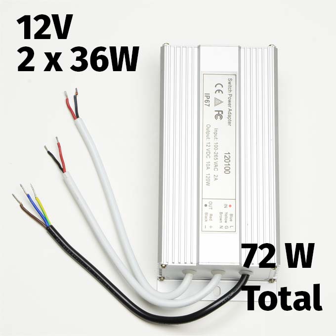 12V 72W Multi Output Electronic Driver 
