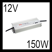 12V 150W Meanwell Hardwired LED driver