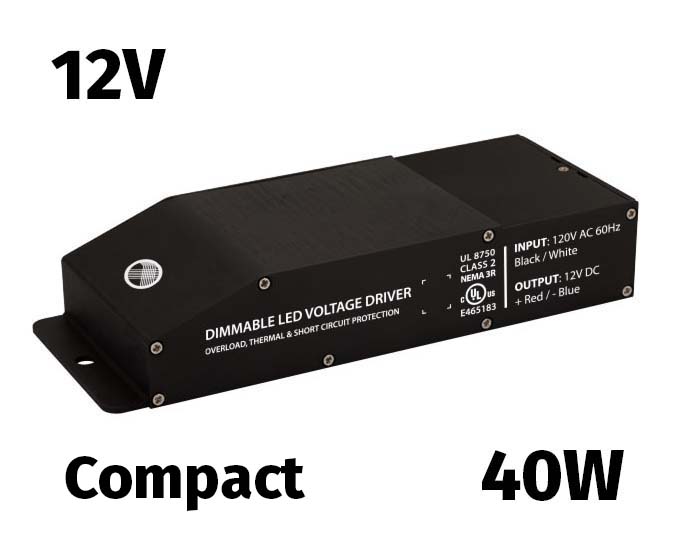 12V Dimmable Compact Electronic Driver 